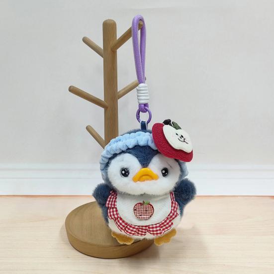 Yousheng Mini Penguin Keychain Toy Stuffed Plush Animal Pendant Boys Girls Hanging Ornament Bags Phones Cars Versatile Decoration