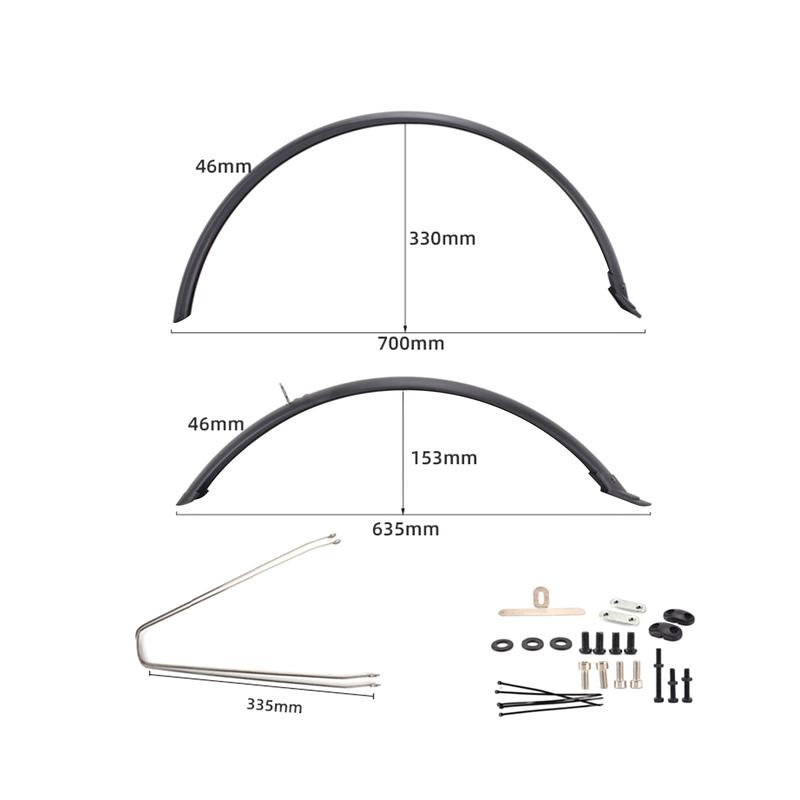 2 шт. Брызговики для горного велосипеда agat Защита от брызг воды Пыль Крылья для шоссейного велосипеда для горного шоссейного велосипеда 700C Водная езда Дождь
