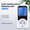 Power Measurement Socket with Backlit Screen Current Voltage and Timing Controller Suitable for Home and Office 16A 3680W
