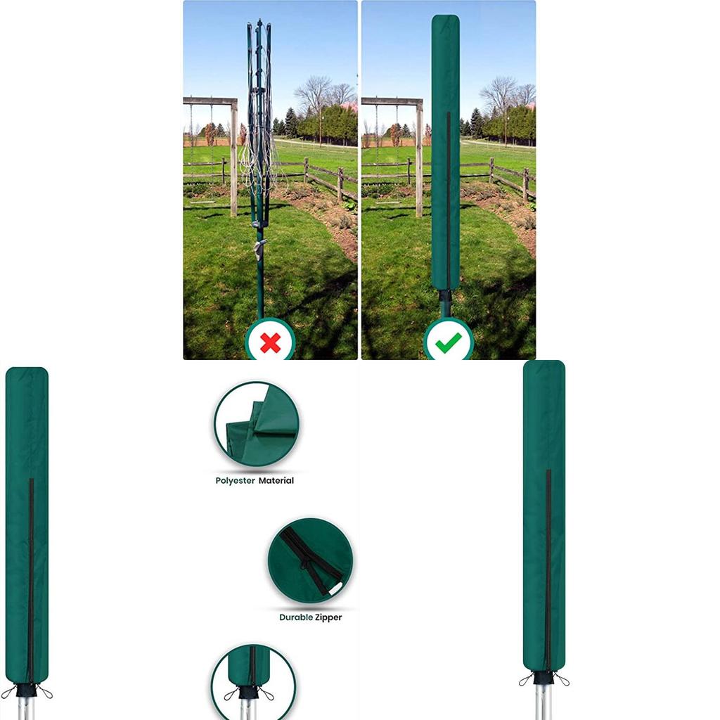 Outdoor Rotary Clothes Dryer Cover Waterproof Dustproof For Garden Patio Use