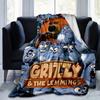 1pc, Grizzly & The Lemmings Throw Blanket, Soft Coverlet for Couch, Bed, Car, Travel, Camping, Office Nap, Perfect Gift for FriendsB002