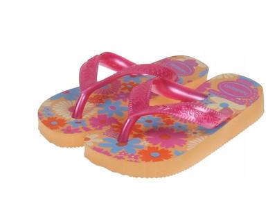 Havaianas Klapki Dziecięce Wzór Kolorowe Kwiaty 23-24 J_A