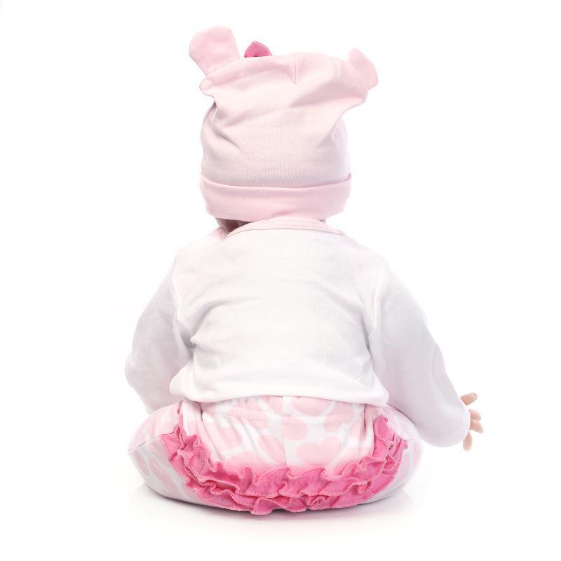 YOUHUAGUO 55 см мягкая силиконовая кукла Reborn Baby Doll для девочек, новорожденных, перед сном, раннее образование