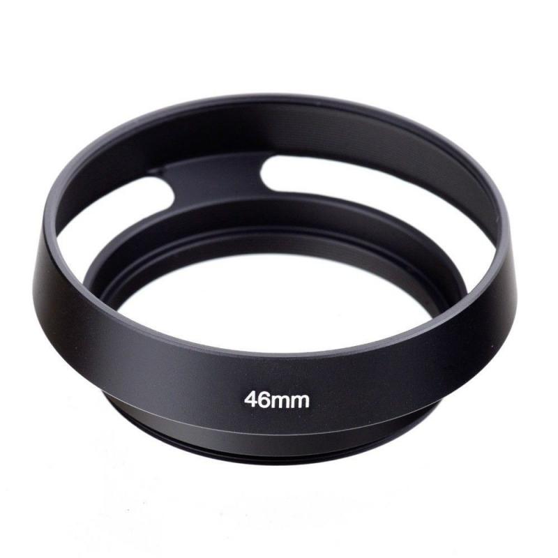 1PCS 40.5 43 46 49 52 55 58 62 67mm Black Vented Curved Metal camera lens Hood for Leica M for Pentax for canon Sony for Olympus