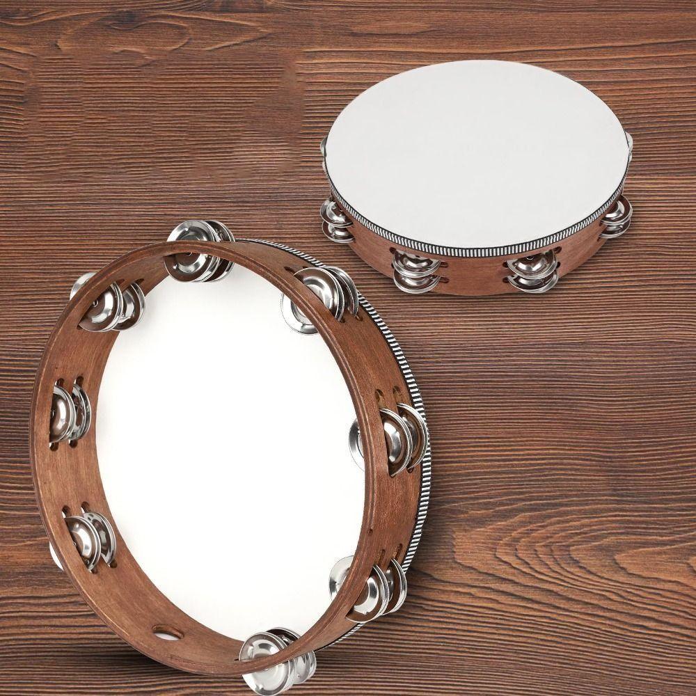 Dancing Toys Tambourines Musical Instrument 4/6/7/8/9/10in Percussion Drum Kids Games