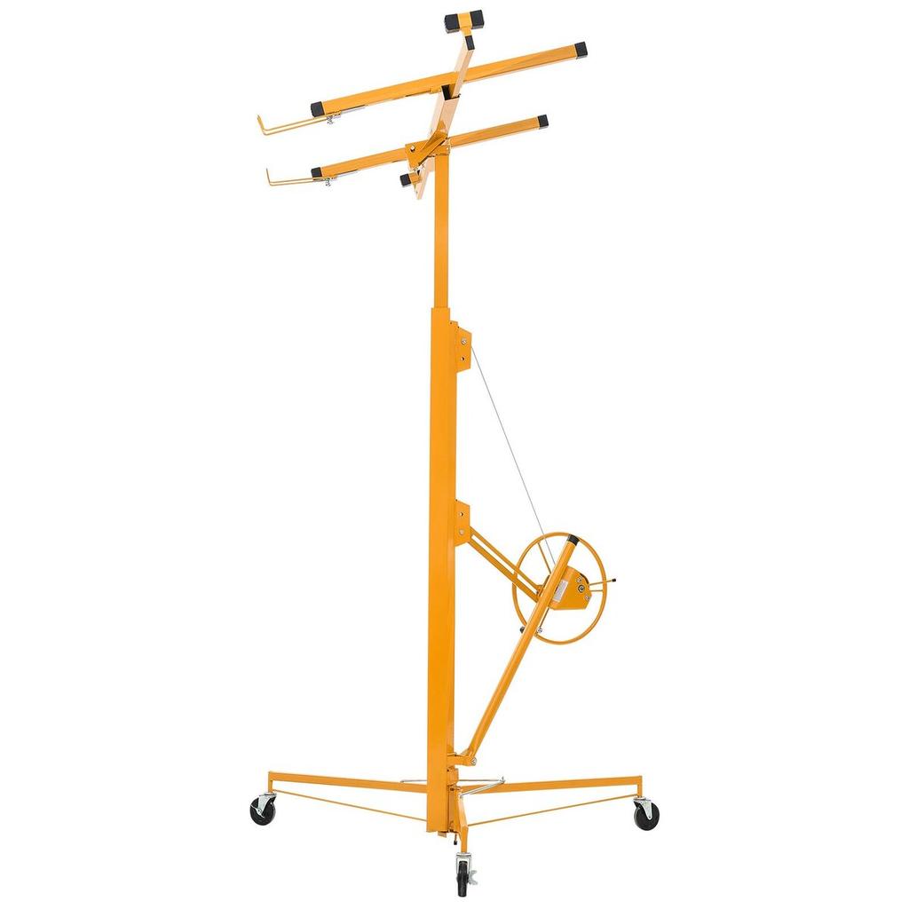 4877 mm Drywall Lift, Heavy-Duty 68 kg Sheetrock Hoist with Adjustable Telescoping Arm, Lockable Wheels, Drywall Lifter Panel Jack Hoist Tools Ideal