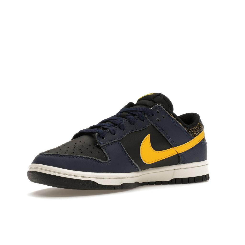 Nike Мужские кроссовки Dunk Low Vintage Michigan Blue Black Tour-Yellow FZ4014-010