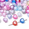 30 шт. Акриловые бусины в форме сердца, Свободные бусины-разделители для изготовления ювелирных изделий, DIY браслеты, ожерелья