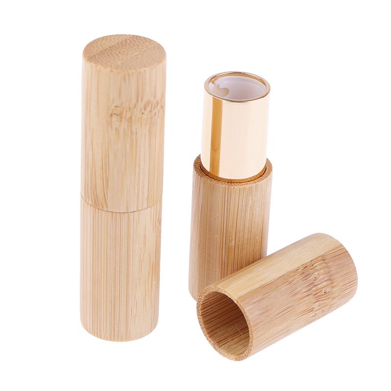 4G Бамбуковая помада в тюбике Бальзам для губ высшего класса Дополнительная упаковка DIY Пустой контейнер для губ