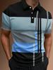 Paint Splatter Print Short Sleeve Polo Shirt, Stylish Casual Wear For Men