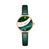 Маленькие зеленые часы Новые женские часы Ins Style Marble Pattern Женские часы Peacock Green Nordic Style Simple Watch