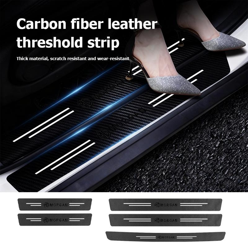 Car Door Carbon Fiber Sill Anti Scratch Protect Strip Sticker For MG ZS GS 3 6 5 7 Morgan HS ZS ZX Gundam q1
