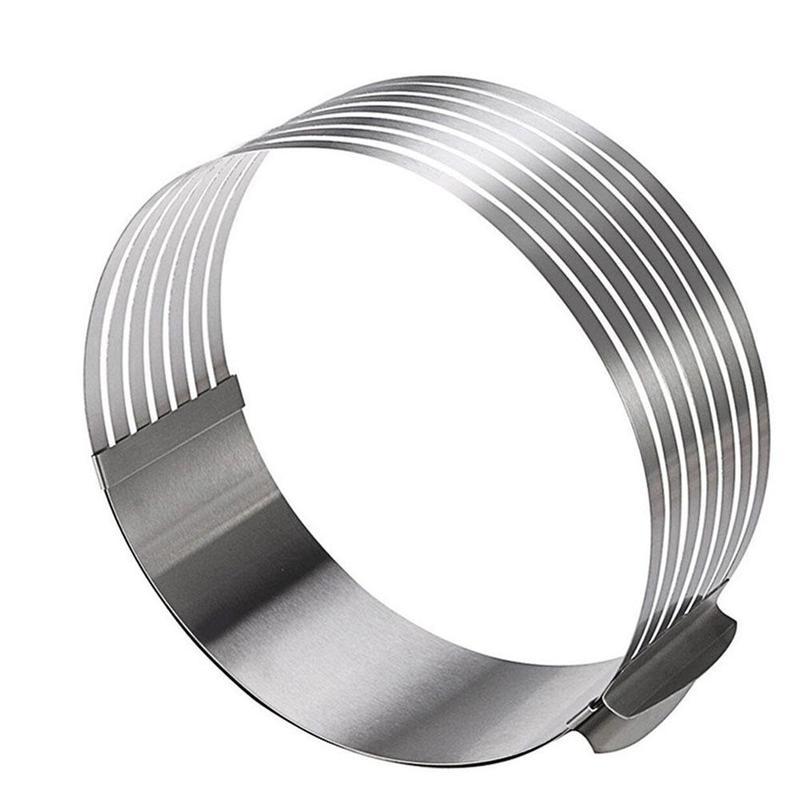 Круглый хлеб, резак для торта, стальной торт, мусс, форма для выпечки, кольцо, регулируемый инструмент, форма