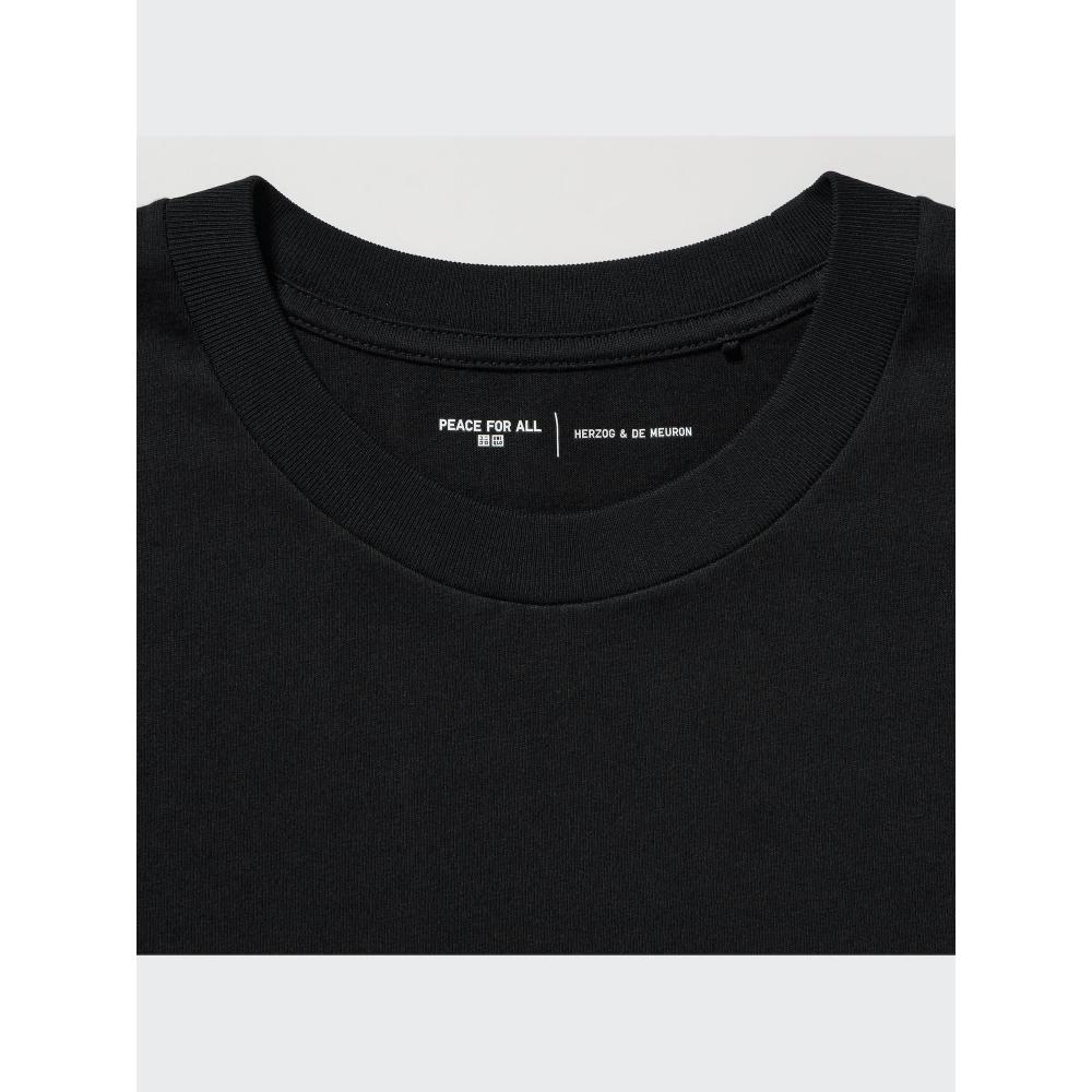 Uniqlo Мир для всех Графический Футболка с коротким рукавом Обычный покрой H Dem