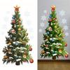 Self-Adhesive Christmas Tree Wall Stickers Waterproof Holiday Window Stickers  Christmas Season