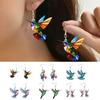 Акриловые серьги-колибри, двухмерные серьги в форме птицы для женщин и девочек, подвески для ушей, весна-лето, подвески, подвески, ювелирные изделия, подарки, аксессуары