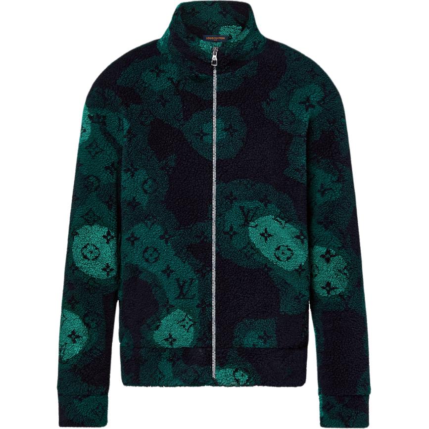LOUIS VUITTON Monogram Camo Fleece Blouson Multicolor 1AATYT