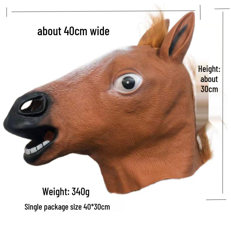 Маски Животных Зодиака: Головные уборы для косплея 'Лошадь', 'Рыба', 'Горилла' для детского Хэллоуинского представления