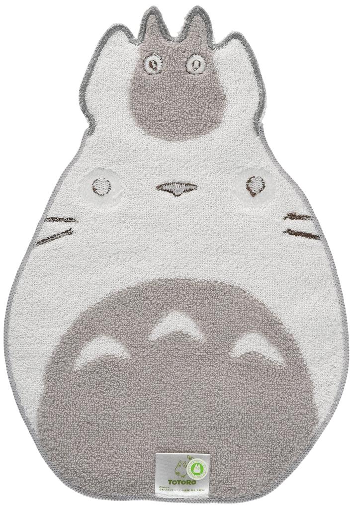Marushin Mini Studio Ghibli Neighbor 20 x 28 0590211600 Towel, "My Totoro" Totoro-Shaped, Gray, Approx. cm, Die-Cut, 100% Cotton,