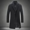 Men's Korean Style Slim Woolen Windbreaker Coat 2022