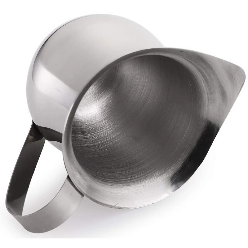 Кувшин для вспенивания кофе и молока, чашка из нержавеющей стали, кувшины для сливок для эспрессо, мерная чашка на унцию с носиком, кофейная посуда