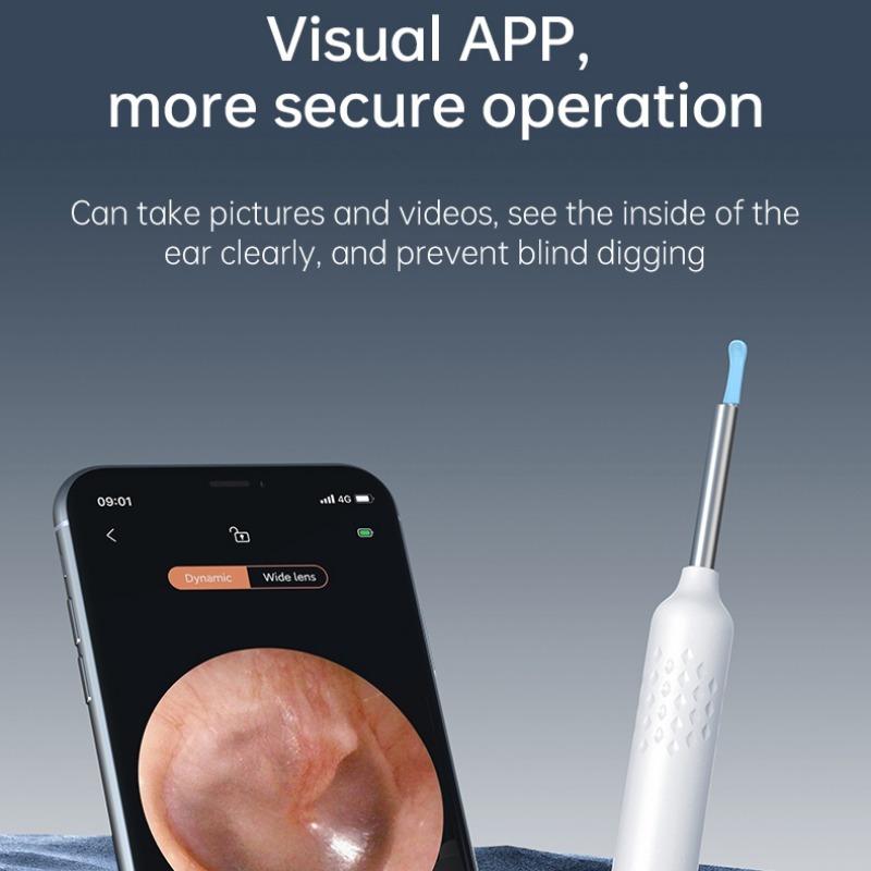 Визуальный очиститель ушей с камерой Отоскоп для удаления ушной серы USB-зарядка 8-мегапиксельный инструмент для эндоскопа Earpick Мини-камера Набор инструментов для ухода за здоровьем