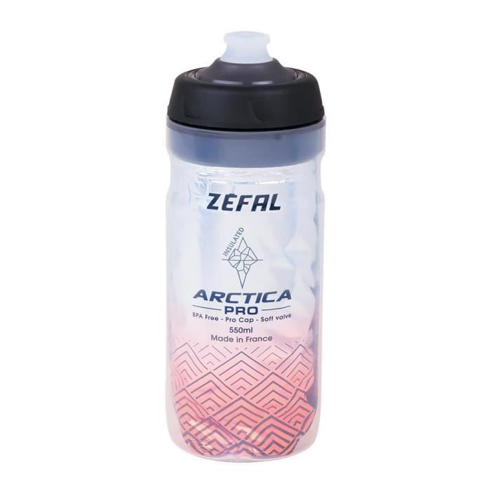 Bidon isotherme - Zefal - Arctica 55 Pro - Argent/Rouge - 550ml - Isotherme 2h30
