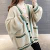 Sweaters Coat Cardigan for Women Stretch Thickened Loose Long Sleeve Knit Cardigan Hooded Sweaters Jacket