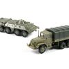 1:72 M35 Armored Car Model Toy Car Soviet BTR 80 Wheeled Rubberless Assembly Model Military Toy Truck