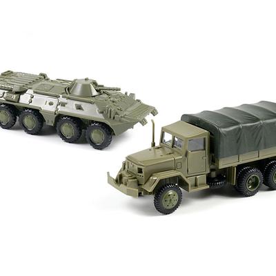 1:72 M35 Модель Бронированного Автомобиля Игрушечная Машина Советский БТР 80 Колесная Безрезиновая Сборка Модель Военный Игрушечный Грузовик