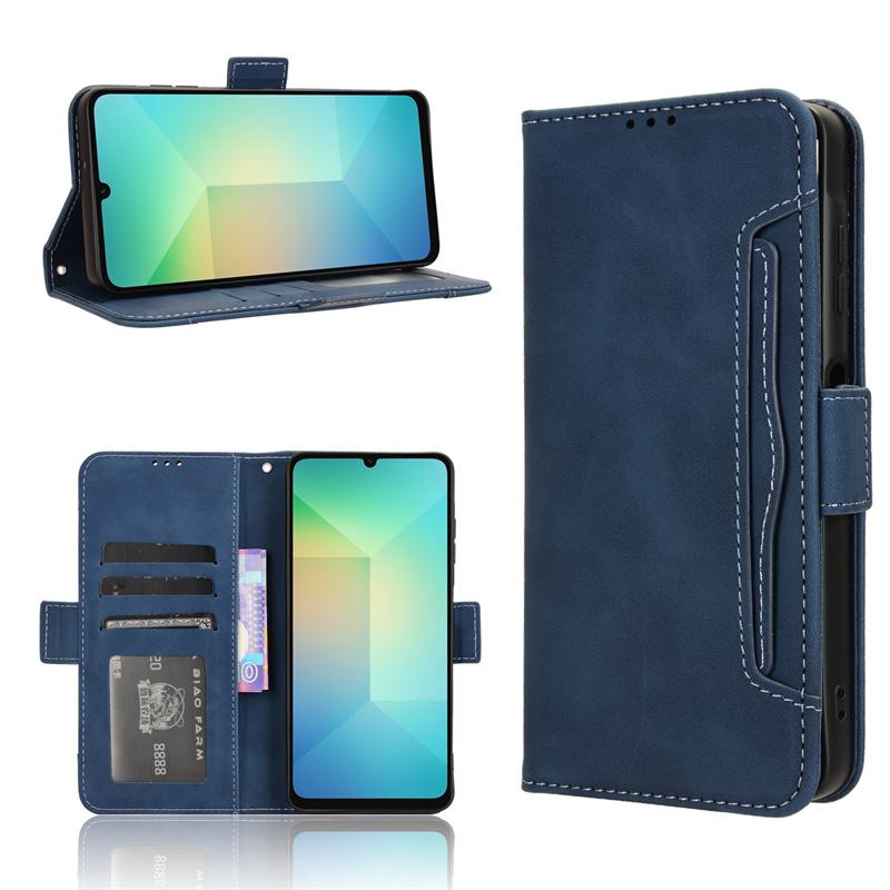 For Samsung Galaxy A06 2024 Case Multi -card Slot Mobile Phone Protective Case Built -in Card Bag Can Be Inserted Card