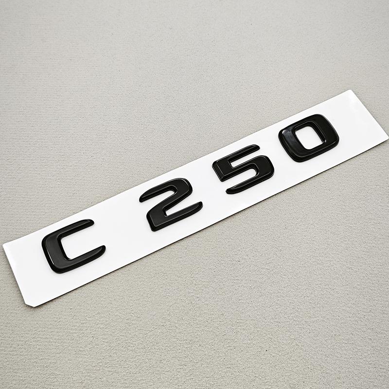 3D ABS Буквы на Автомобиль C200 C220 C250 C300 Логотип Задний Значок Багажника Эмблема Наклейка Для Mercedes Benz C-Класса W201 W202 W203 W204 W205 BC2