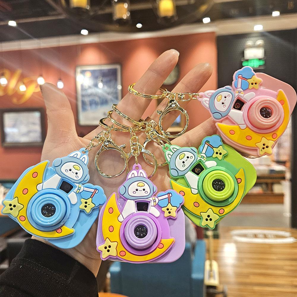 Милая мини-проекционная камера, мультяшный светящийся проекционный свет, женская сумка, брелок-подвеска