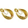 2023 Fashionable French Ear Clip Earrings - Simple, Elegant, Non-Piercing Mosquito Coil Design
