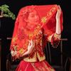 Embroidered Phoenix Tassel Bride Veil Lace Veils Chinese Wedding Headwear Bridal Headwear