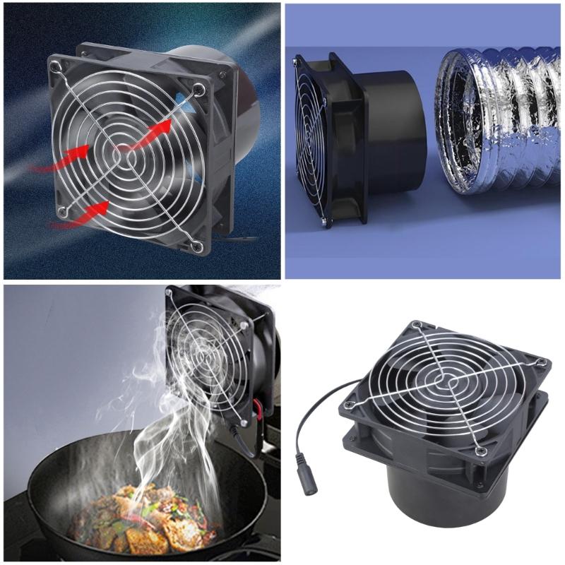 Вытяжной вентилятор 120 мм 12 В 2,7 А Комплект вытяжного вентилятора для вытяжки воздуха Паяльный вытяжной вентилятор с регулировкой скорости Для отопления