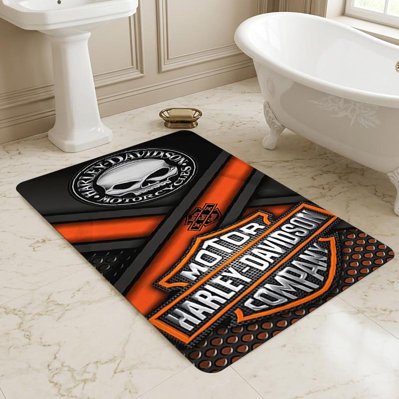 Harley Davidson Living Room Nonslip Area Rug Soft Carpet For Bedroom Game Playroom Sofa Office Home Decor Doormat Christmas Gift C9261517