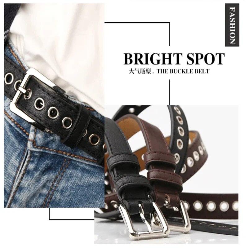 Женский ремень для брюк, модный повседневный ремень из искусственной кожи в стиле панк, роскошный дизайнерский ремень для женщин, платьев и джинсов, ремни для женщин NV009