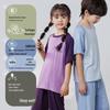 Modal Kids' Pajamas: Boys' & Girls' AC Suit, Short Sleeve, Long Pants Set for Teens, Summer Homewear