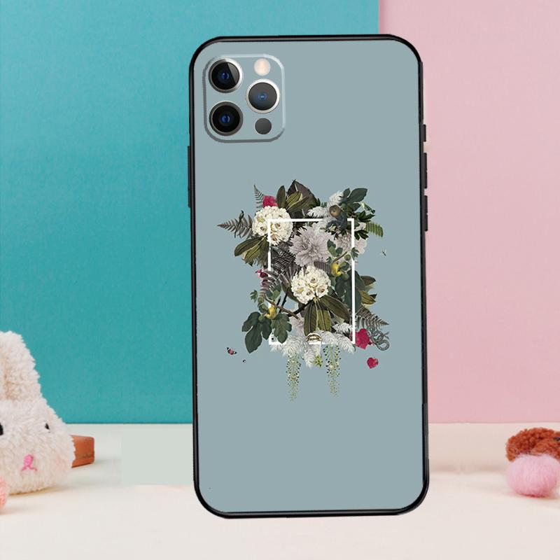 Эстетичный Цветочный Чехол Для Телефона Для iPhone 17 Air 16 15 13 12 11 14 Pro Max 12 13 mini 15 16 Plus 16e Чехол