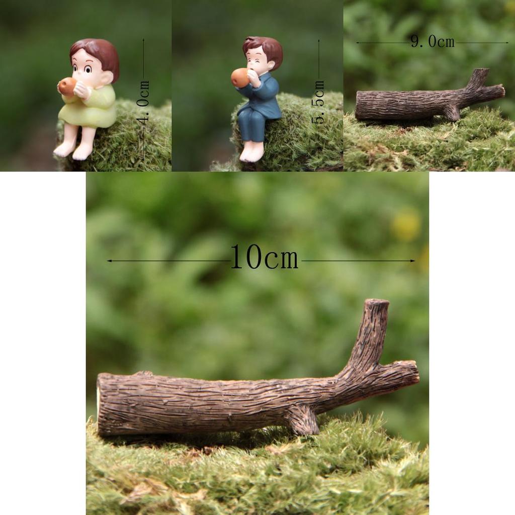 Мой сосед Тоторо Аниме Персонаж Девушка-кошка Играющая на сюне Мини-модель Микро-ландшафт DIY Декор для дома и офиса