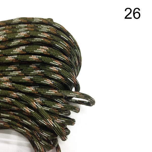 Шнур для кемпинга, 100 футов, 31 м, веревка для палатки Guyline Tpye III, 7-прядный ремешок, шнур для похода на открытом воздухе