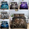 3D Skeleton Bedding Set Skull Duvet Cover 2/3Pcs Quilt Cover With Pillowcase Queen King Size Soft Microfiber Fabric Bedclothes