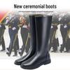 Men's and Women's High Tube Riding Boots for Knight Performances and Honor Guards