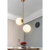 Fumi Modern Design Indoor Glass Double Chandelier