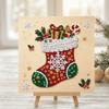 With Frame Christmas Pearl Painting Art Kit Santa Rhinestone Painting Set Home Wall Decor