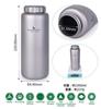 Boundless Voyage 1050ml Pure Titanium Water Wide Large Direct Outdoor Sports Water with Strap Pouch Bottle, Mouth, Capacity, Drinking, Climbing,