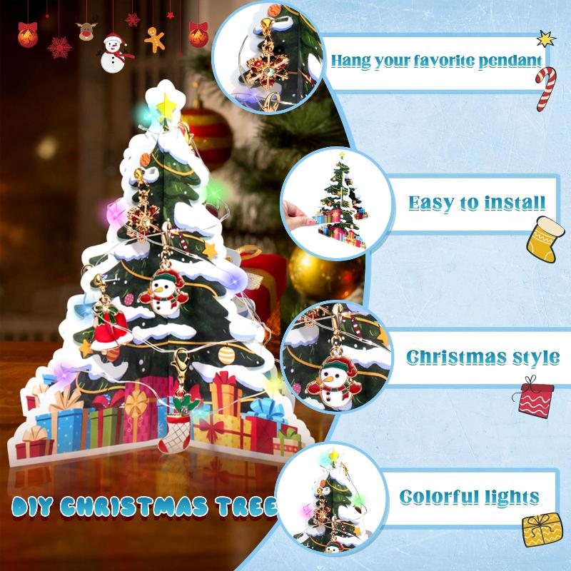 Рождественский адвент-календарь подарочная коробка с набором для изготовления браслетов «Сделай сам» снеговик Санта-Клаус, календарь обратного отсчета до Рождества для девочек