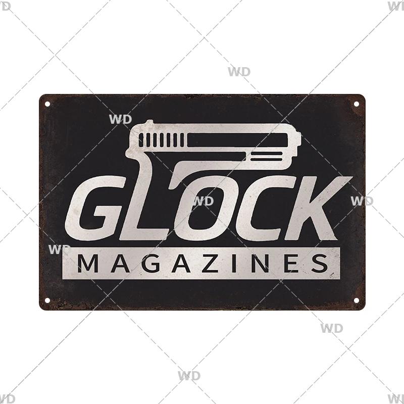 Pistola Co2 Arma Metal Brand Colt Gun Poster Vintage Metal Tin Sign Retro Plaque Plate for Garage Man Cave Tools Wall Decor