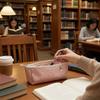 Large Capacity Portable Pencil Pouch Zipper Pencil Bag Simple Aesthetic Makeup Bag  Back To School